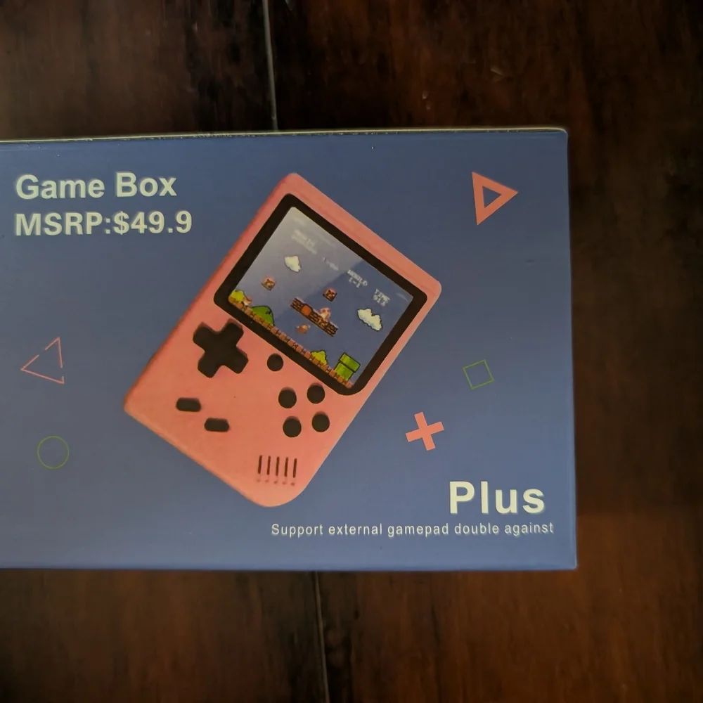 GAME BOX PLUS--RECHARGEABLE GAME SYSTEM--- GREEN